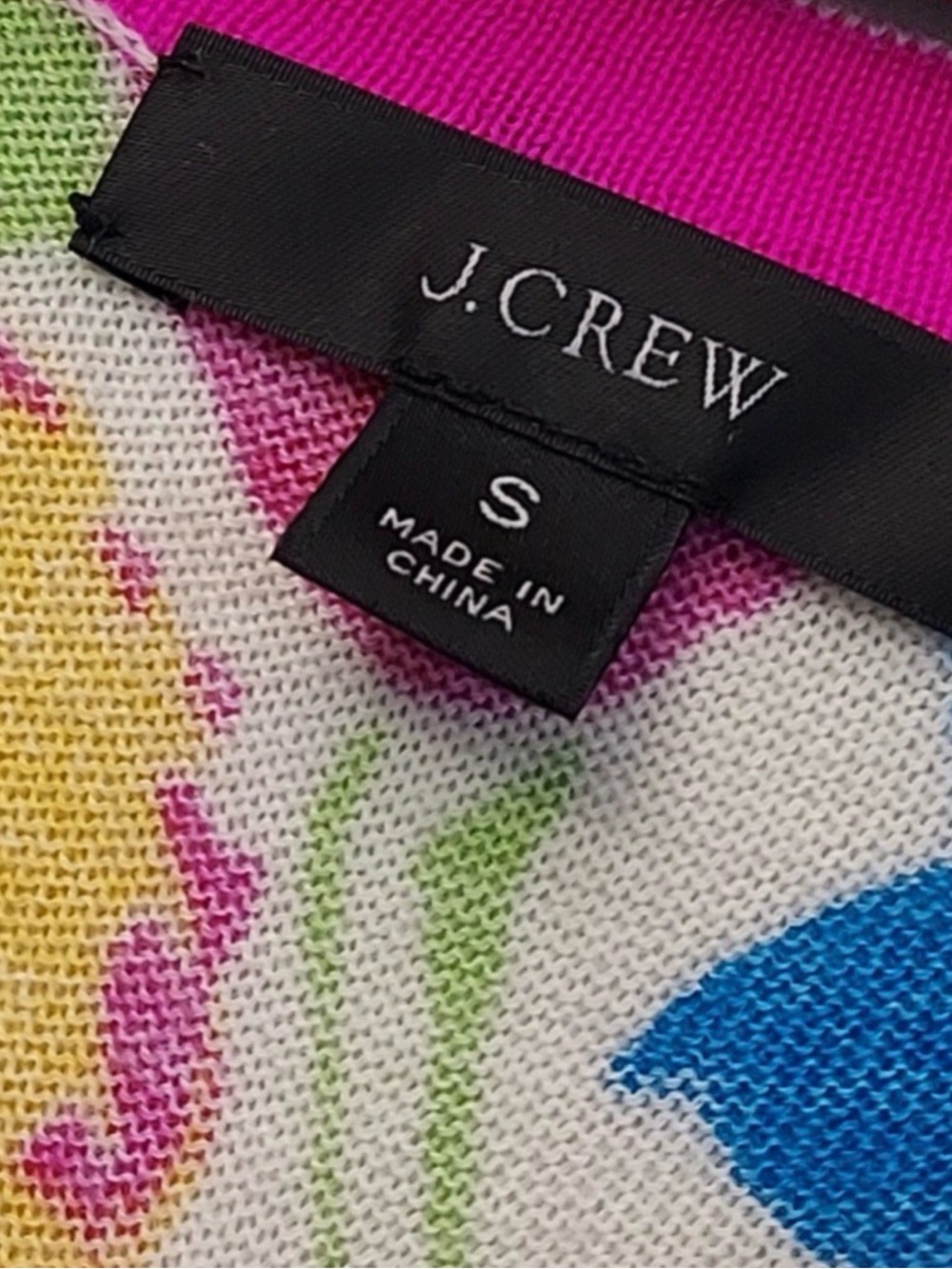 J.Crew Margot floral sweater vibrant garden S - Picture 4 of 8